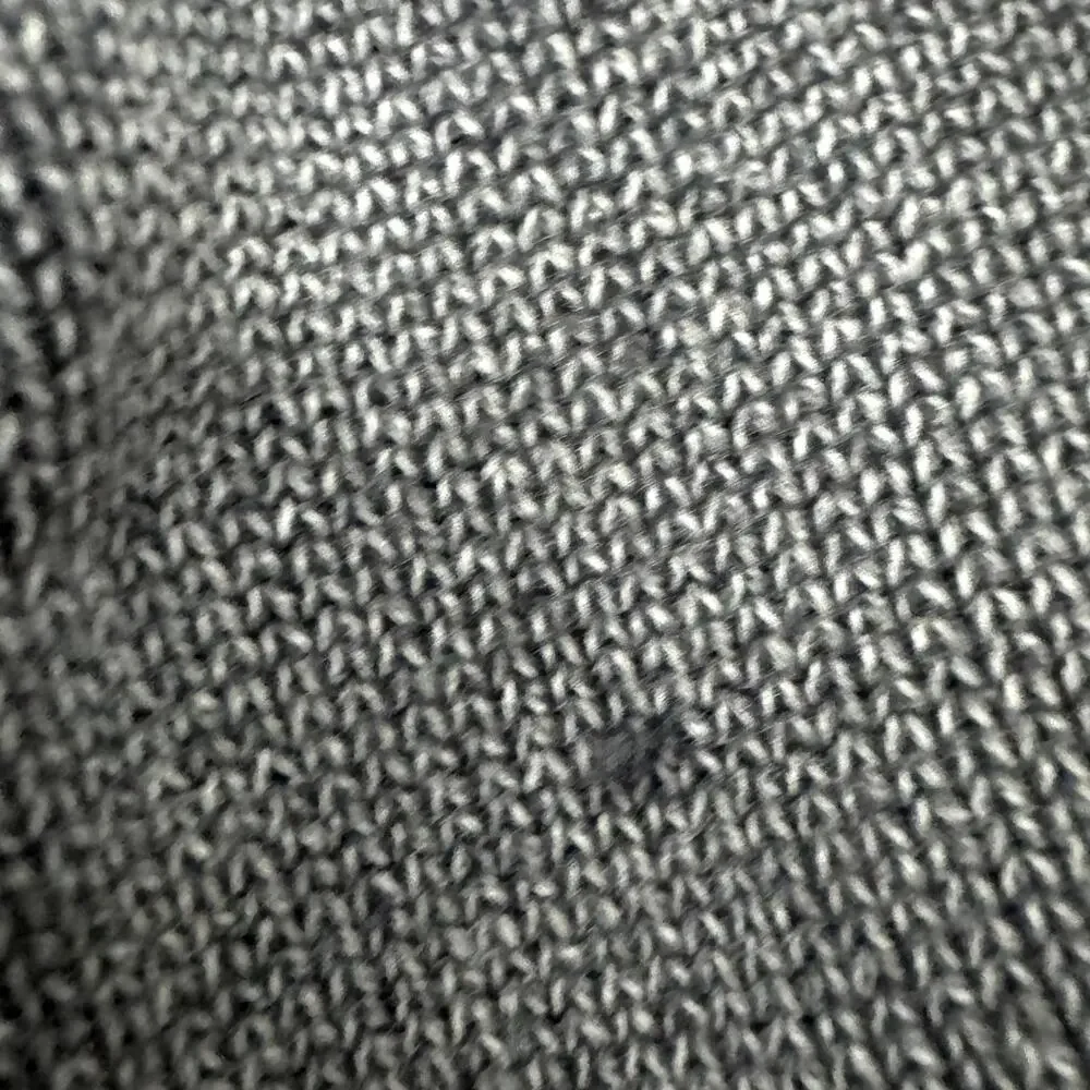 KE Distressed Knit Sweater Mens Medium Gray Mock Neck Button Pullover‎ Buckle